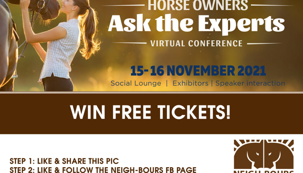 WIN Tickets to the Horse Owners Ask the Experts Virtual Conference